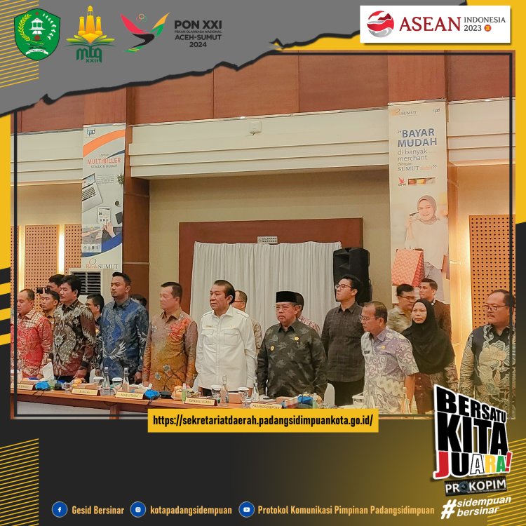 Wakil Wali Kota Padang Sidempuan Hadiri RUPS Tahun Buku 2022 dan RUPS Luar Biasa Bank Sumut