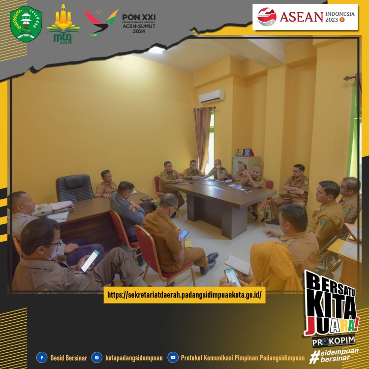 Asisten Perekonomian Pimpin Rapat Persiapan Pasar Ramadhan