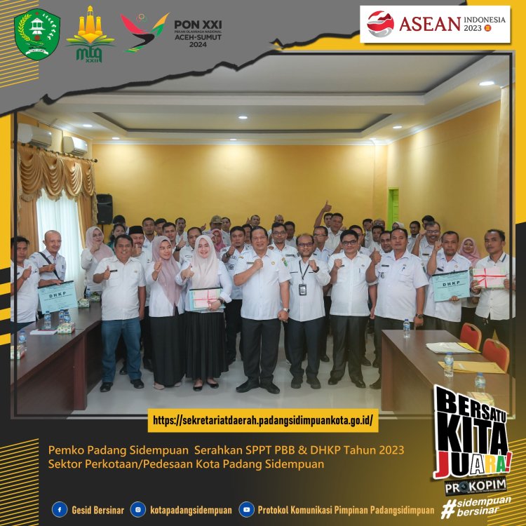 Seluruh Camat se Kota Padang Sidempuan Nyatakan Komitmen Dalam Meningkatkan Capaian Target dan Realisasi PBB- P2