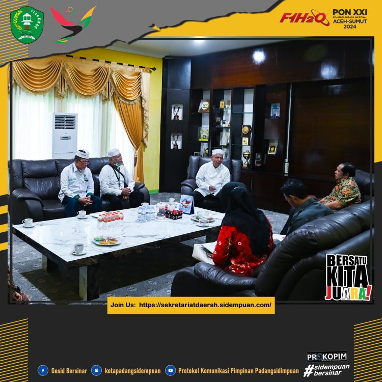 Zakat Yang Diterima BAZNAS Padang Sidempuan Naik Sekitar 200% Di Tahun 2022, Ungkap Ketua BAZNAS Saat Bertemu Wako Irsan