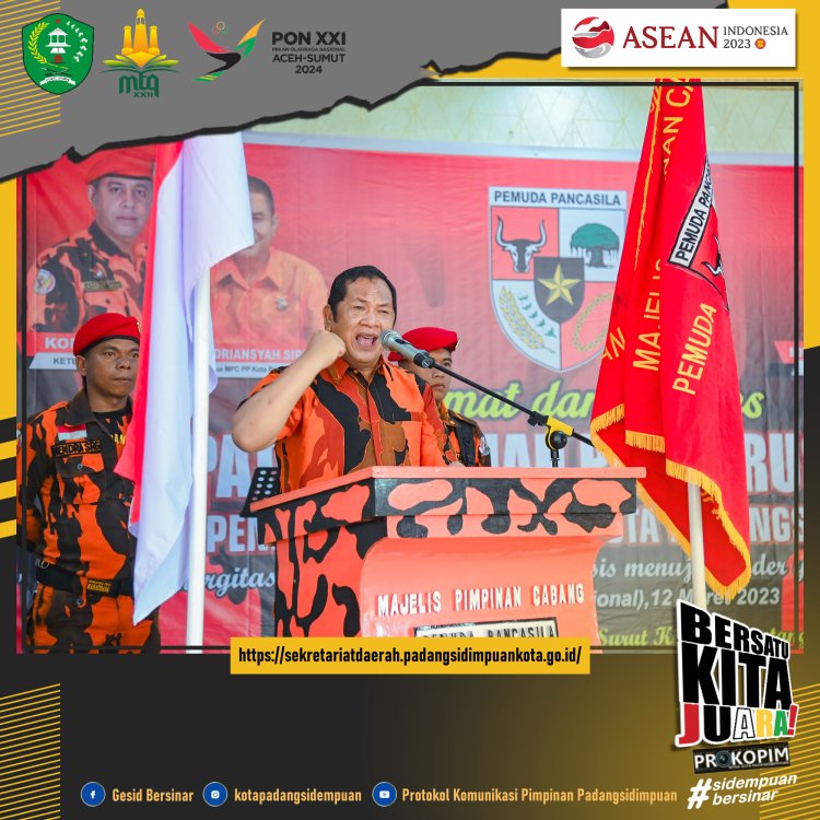 Wali Kota Padang Sidempuan Membuka Rapat Pemilihan Pengurus Pemuda Pancasila