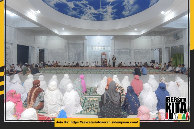 Wali Kota Irsan Efendi Nasution Pimpin Rombongan Safari Ramadhan Pemko Padang Sidempuan di Kelurahan Palopat Maria