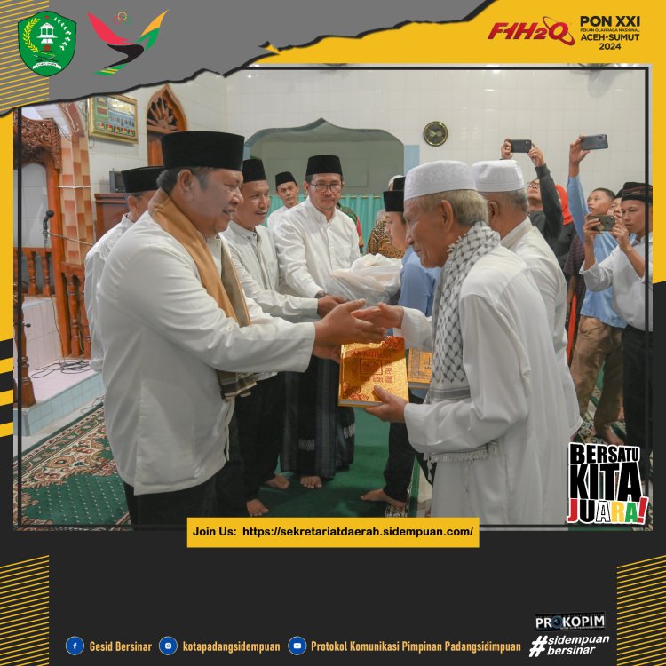 Pemko Padang Sidempuan Gelontorkan Bantuan Tali Asih Pencegahan Stunting Saat Safari Ramadhan