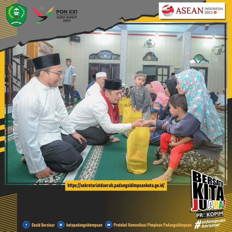 Safari Ramadhan 1444 H Hari Kedua Pemko Padang Sidempuan Di Masjid AL -Madani
