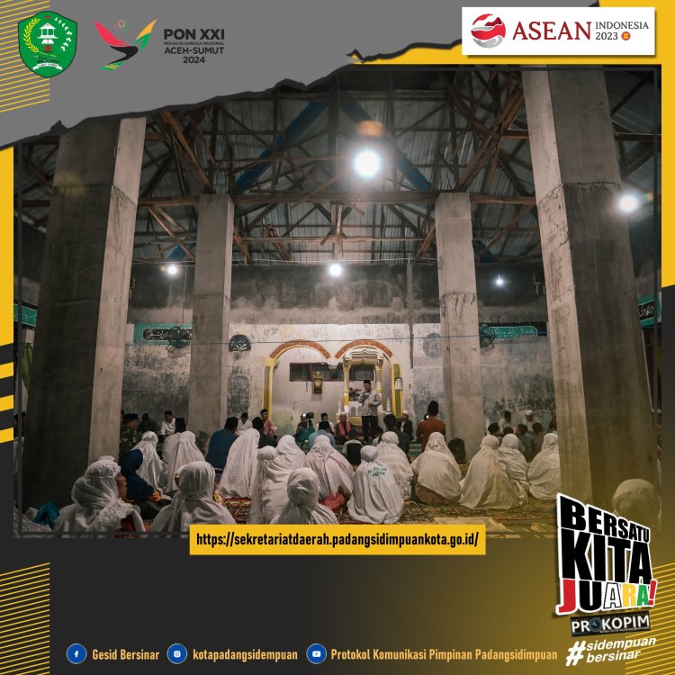 Pemko Padang Sidempuan kembali laksanakan safari ramadhan 1444 H di masjid Darul Iman Desa Joring Natobang 