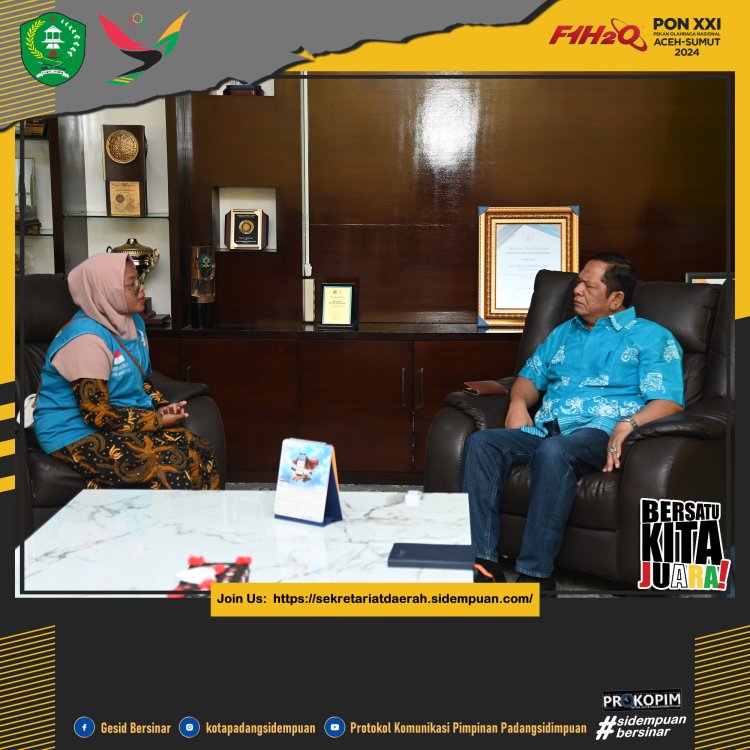 Wako Irsan Terima silaturahmi Relawan Gerakan Amal Cepat Sidempuan (GERCEP)