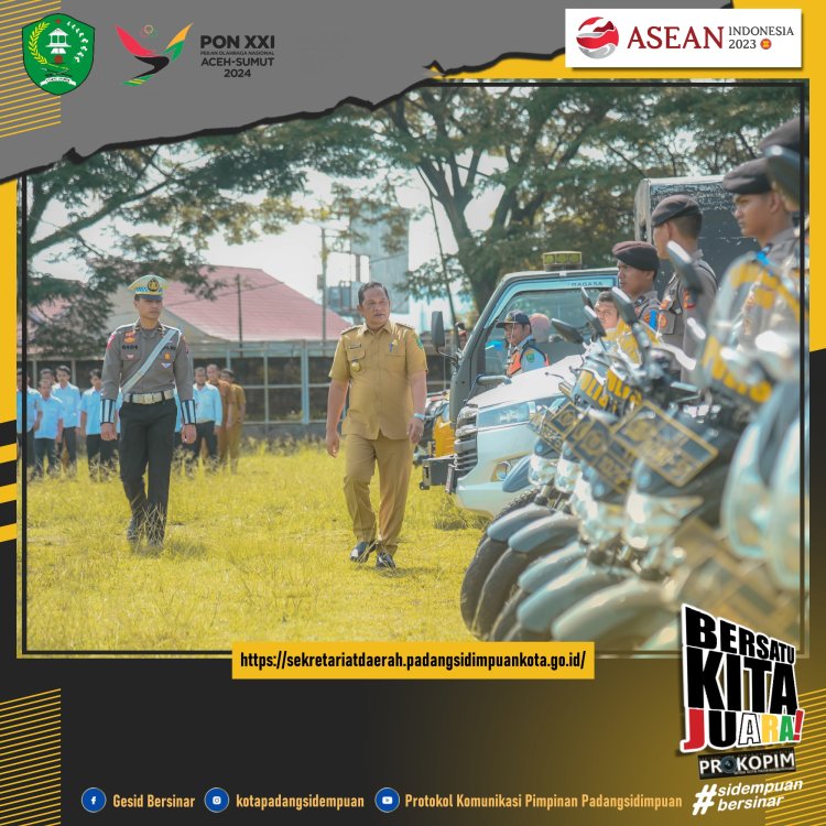 Walikota Irsan Efendi Nasution Pimpin Apel Kesiapan Ops Ketupat Toba Tahun 2023