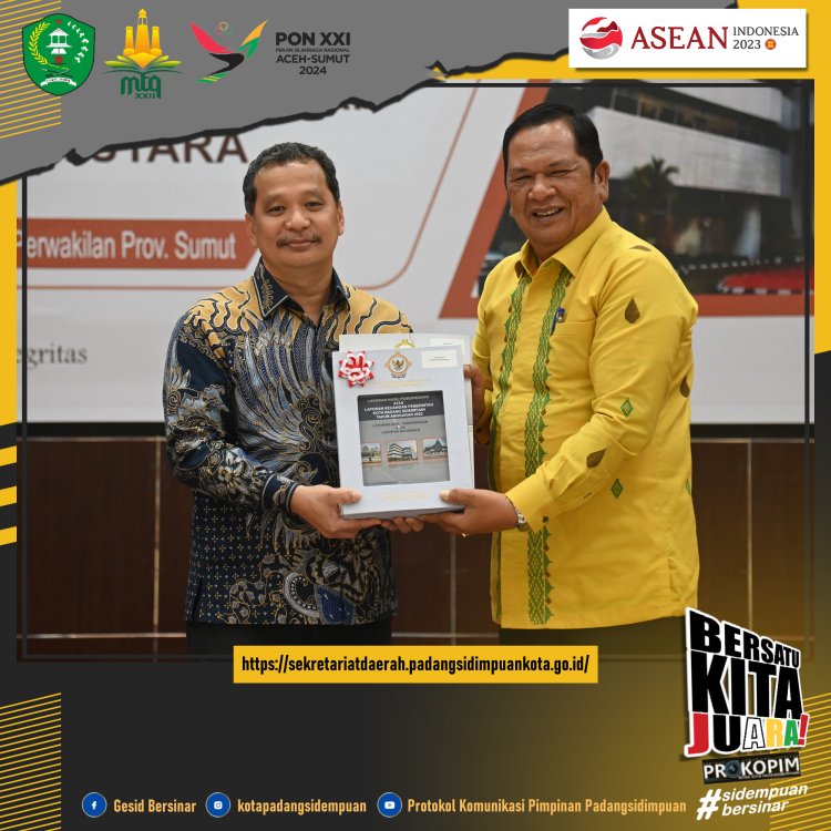 Pemko Padang Sidempuan raih WTP Tiga kali Berturut-turut