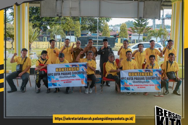 Wakil Walikota Arwin Lepas 12 Atlet NPC ke PeparprovSU II