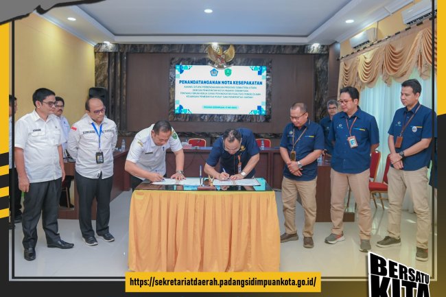 Pemko Padang Sidempuan Teken MoU Dengan Kanwil Ditjen Perbendaharaan Provsu