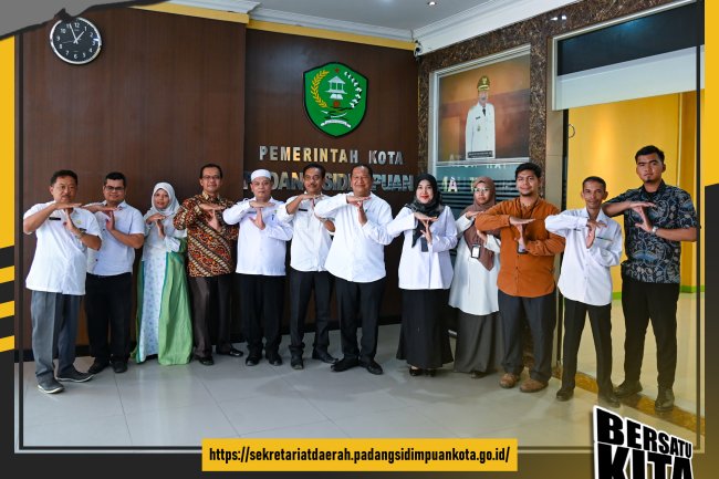 Kepala BPS Padang Sidempuan Lakukan Audiensi di Ruang Kerja Walikota