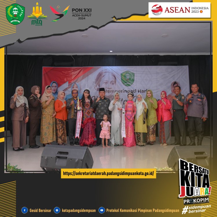 Wakil Wali Kota Padang Sidempuan Arwin Siregar membuka acara Puncak Peringatan Hari Kartini ke-144