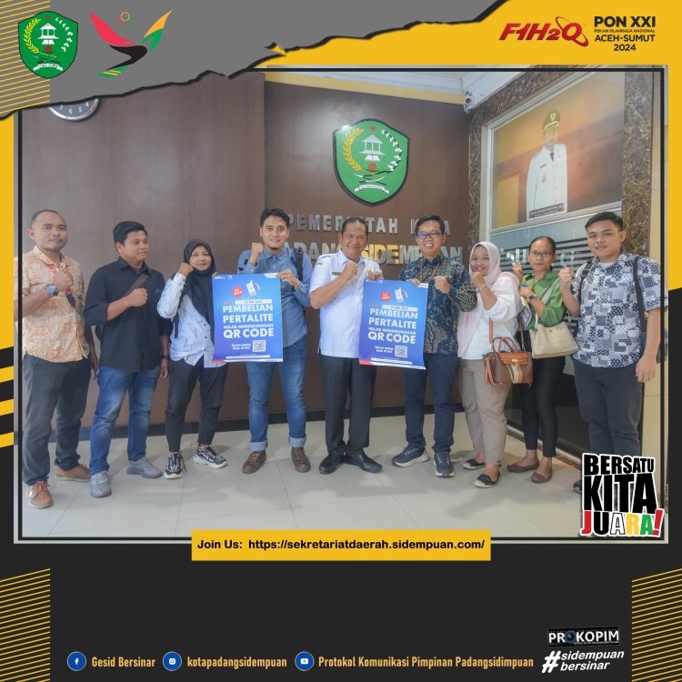 Walikota Padang Sidempuan Irsan Efendi Nasution,SH.MM terima Audiensi Sales Brench Manager Rayon III ( Pertamina) Sibolga 