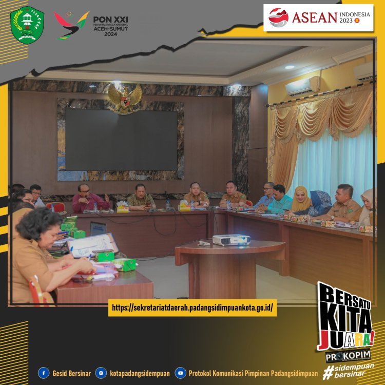 Wako Irsan Pimpin Rapat Persiapan Penilaian Ombudsman RI
