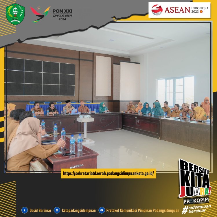 Pemerintah Kota Padang Sidempuan Gelar Rapat Koordinasi TPPS