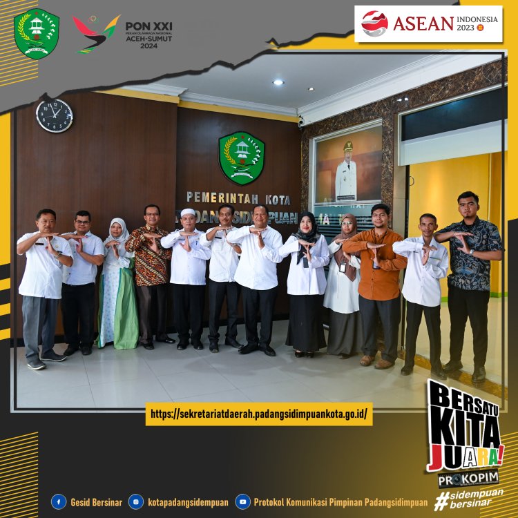 Kepala BPS Padang Sidempuan Lakukan Audiensi di Ruang Kerja Walikota