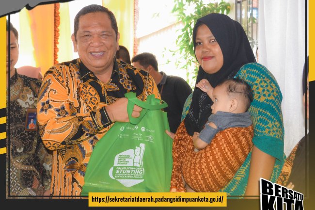 Pemko Padang Sidimpuan Salurkan CPP untuk untuk Bantuan Pangan Keluarga Beresiko Stunting