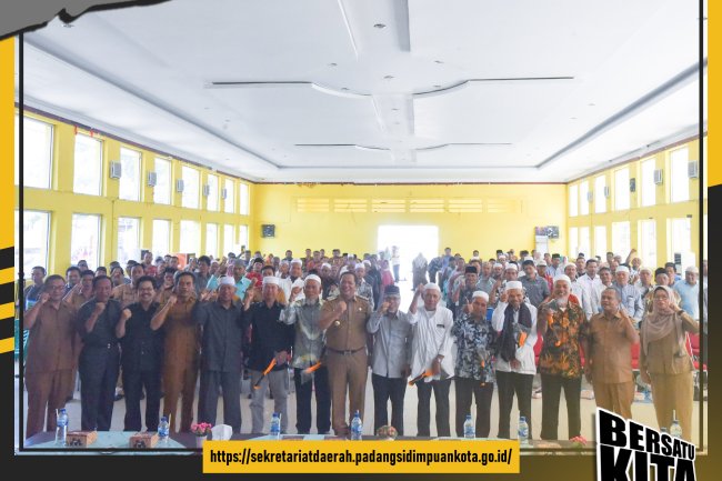 Wali Kota Padangsidimpuan Irsan Efendi Nasution Membuka Acara Sosialisasi Pemotongan Hewan Jelang Idul Adha