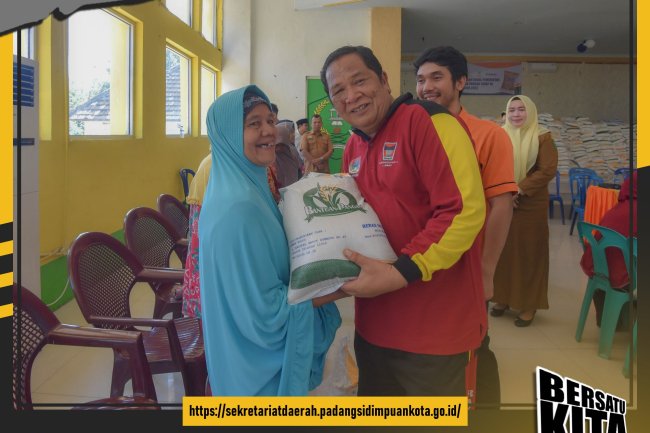 Pemko Padangsidimpuan Salurkan CBP Bantuan Pangan Tahap III