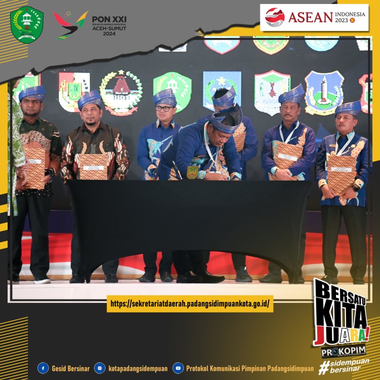 Pembukaan Raker APEKSI Komwil I, Wali Kota Irsan Efendi Nasution Tandatangani Kerjasama Optimalisasi Potensi dan SDM