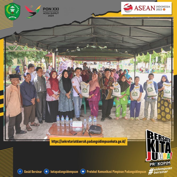 Pemko Padangsidimpuan Salurkan CBP Bantuan pangan 2023 Tahap II
