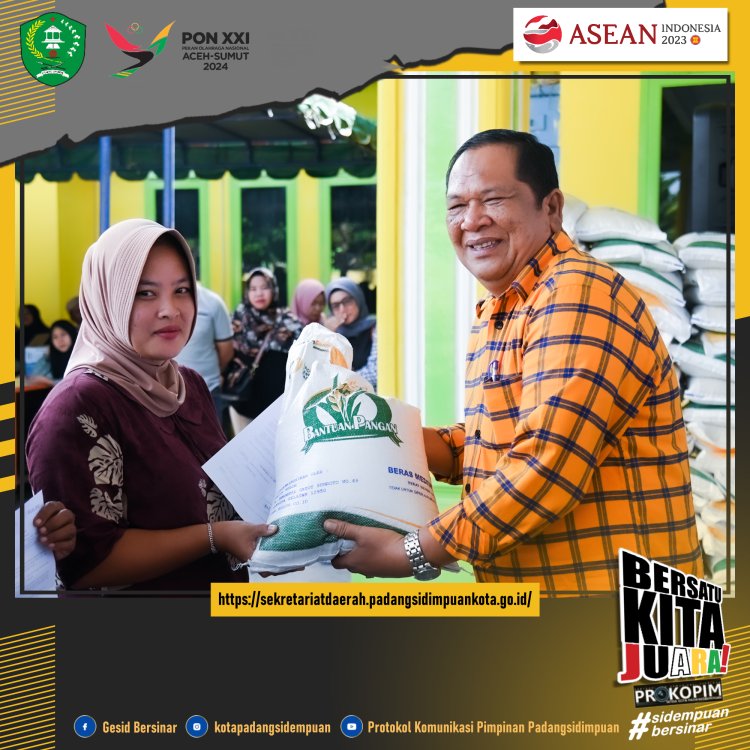 Wali Kota Irsan Efendi Nasution Salurkan CBP Sebanyak 2675 di Padangsidimpuan Selatan dan 1936 di Padangsidimpuan Batunadua
