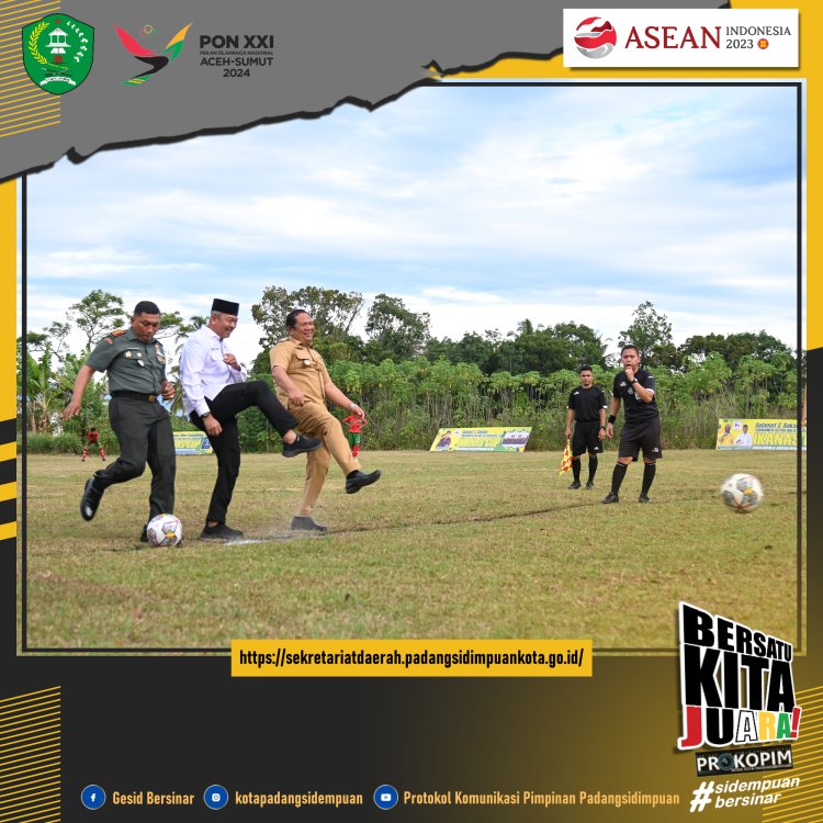 Wali Kota Padangsidimpuan Hadiri Pembukaan Turnamen Sepak Bola Piala IKANAS 