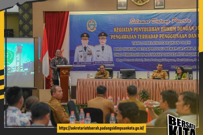 Wako Irsan Buka penyuluhan Hukum Bagi Kepala Desa se Kota Padangsidimpuan