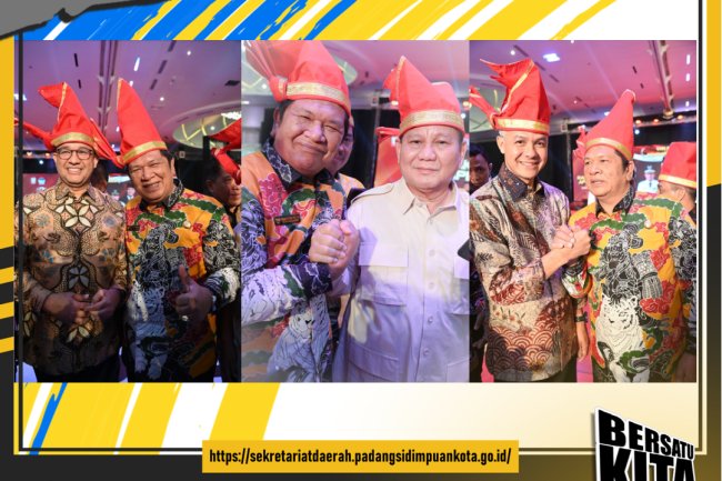 Wali Kota Padangsidimpuan Berfoto Bersama Ketiga Bacapres pada Rakernas Apeksi XVI