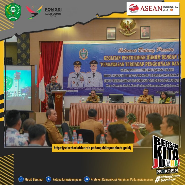 Wako Irsan Buka penyuluhan Hukum Bagi Kepala Desa se Kota Padangsidimpuan