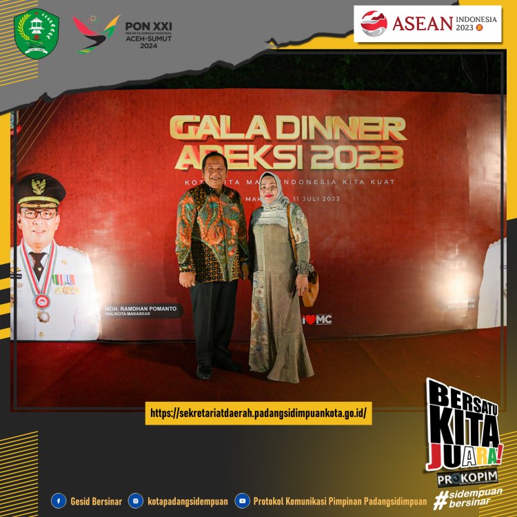 85 Wali Kota Se-Indonesia Kumpul di Makassar, Wali Kota Irsan Efendi Nasution Juga Hadir di "Gala Dinner" APEKSI 2023
