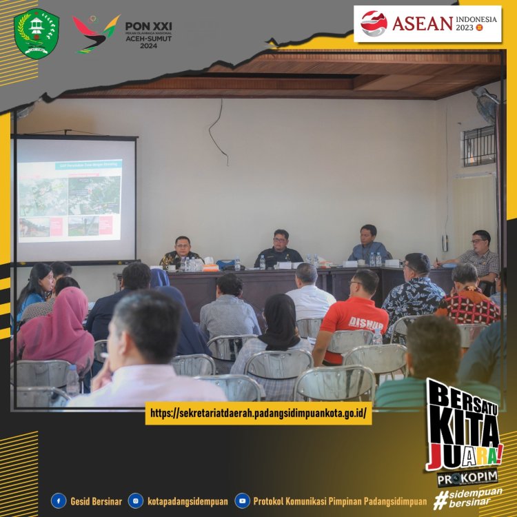 Dinas PUTR Laksanakan Rapat Penyusunan Rencana Detail Tata Ruang (RDTR) Kec. Padangsidimpuan Tenggara