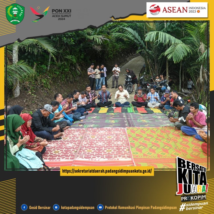 Masyarakat Saba Simaccom Lembah Lubuk Manik Syukuran Pembangunan Jalan Usaha Tani Oleh Wali Kota Padangsidimpuan