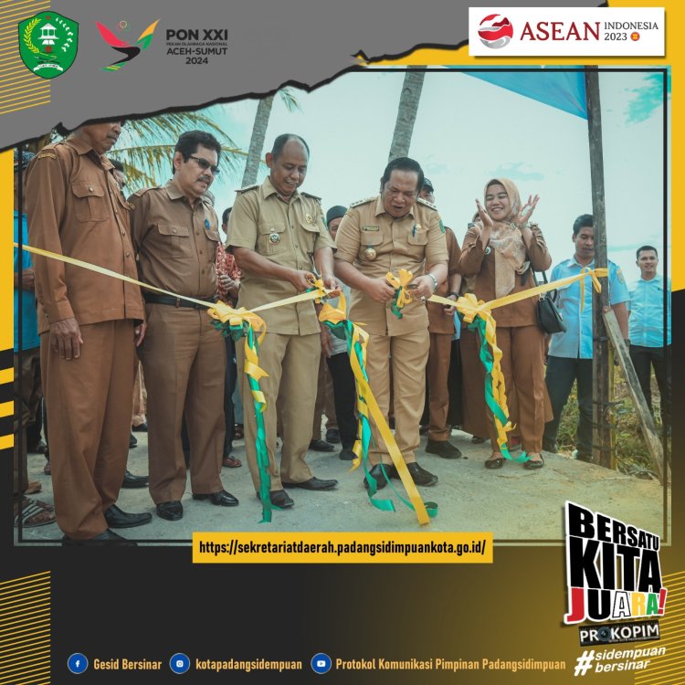 Wako Irsan Hadiri Tanam Perdana Bawang Merah Sekaligus Peresmian Jalan Usaha Tani Di Desa Goti