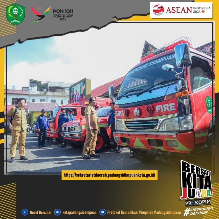 Damkar Padangsidimpuan Punya Mobil Pemadam Kebakaran Baru