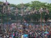 Ribuan Masyarakat Padangsidimpuan Tumpah Ruah Hadiri Pesta Rakyat Memeriahkan HUT RI 78 Di Stadion H.m. Nurdin 