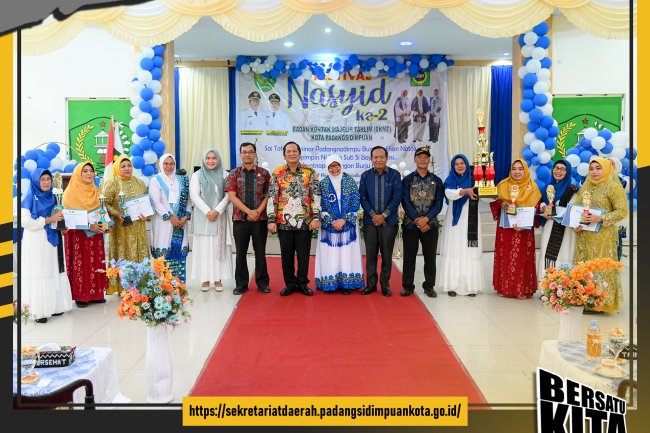 Wali Kota Irsan Efendi Nasution Resmi Menutup Festival Nasyid Ke-2 BKMT Padangsidimpuan
