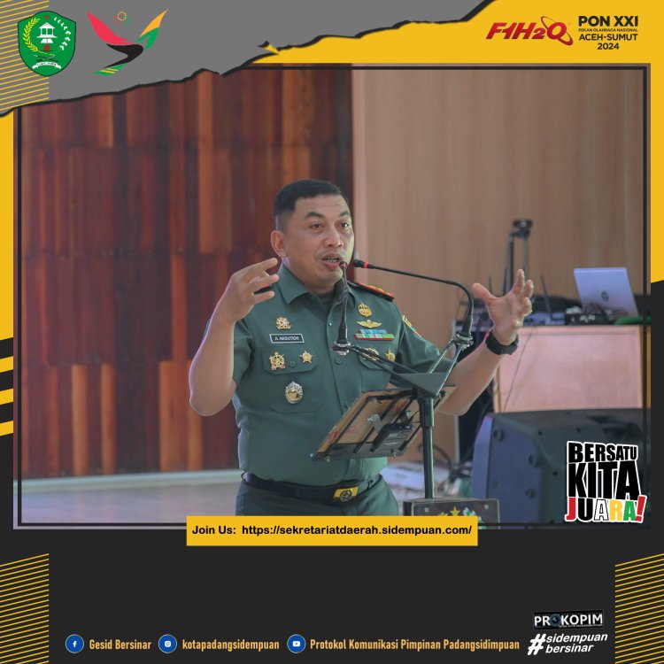 Kodim 0212/TS gelar coffee break bersama Forkopimda