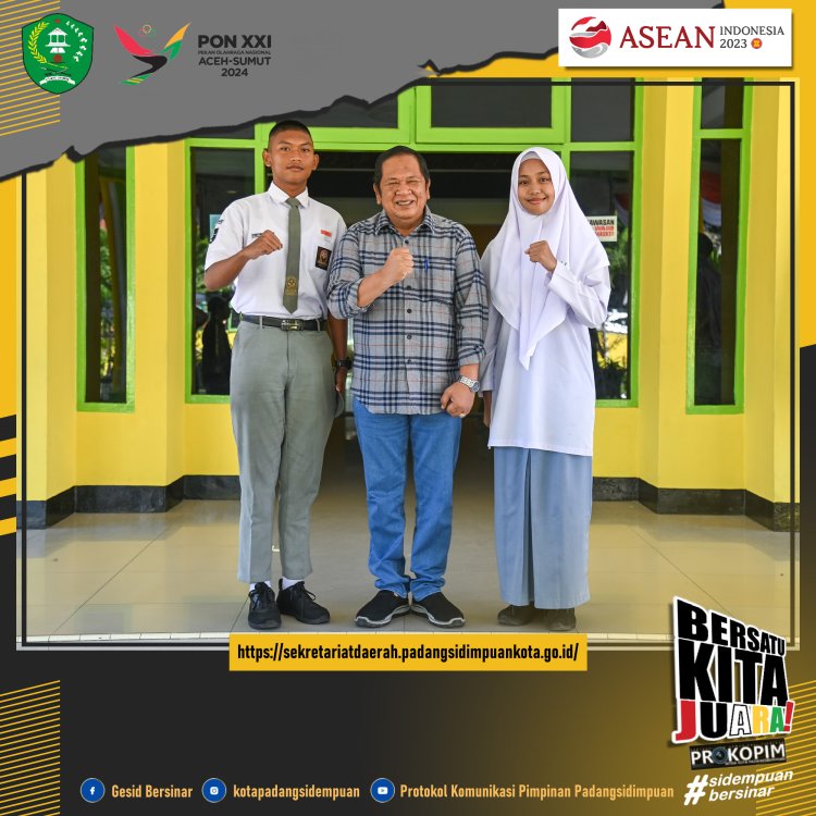 Wali Kota Padangsidimpuan Menerima Audensi Paskibra Tingkat Provinsi